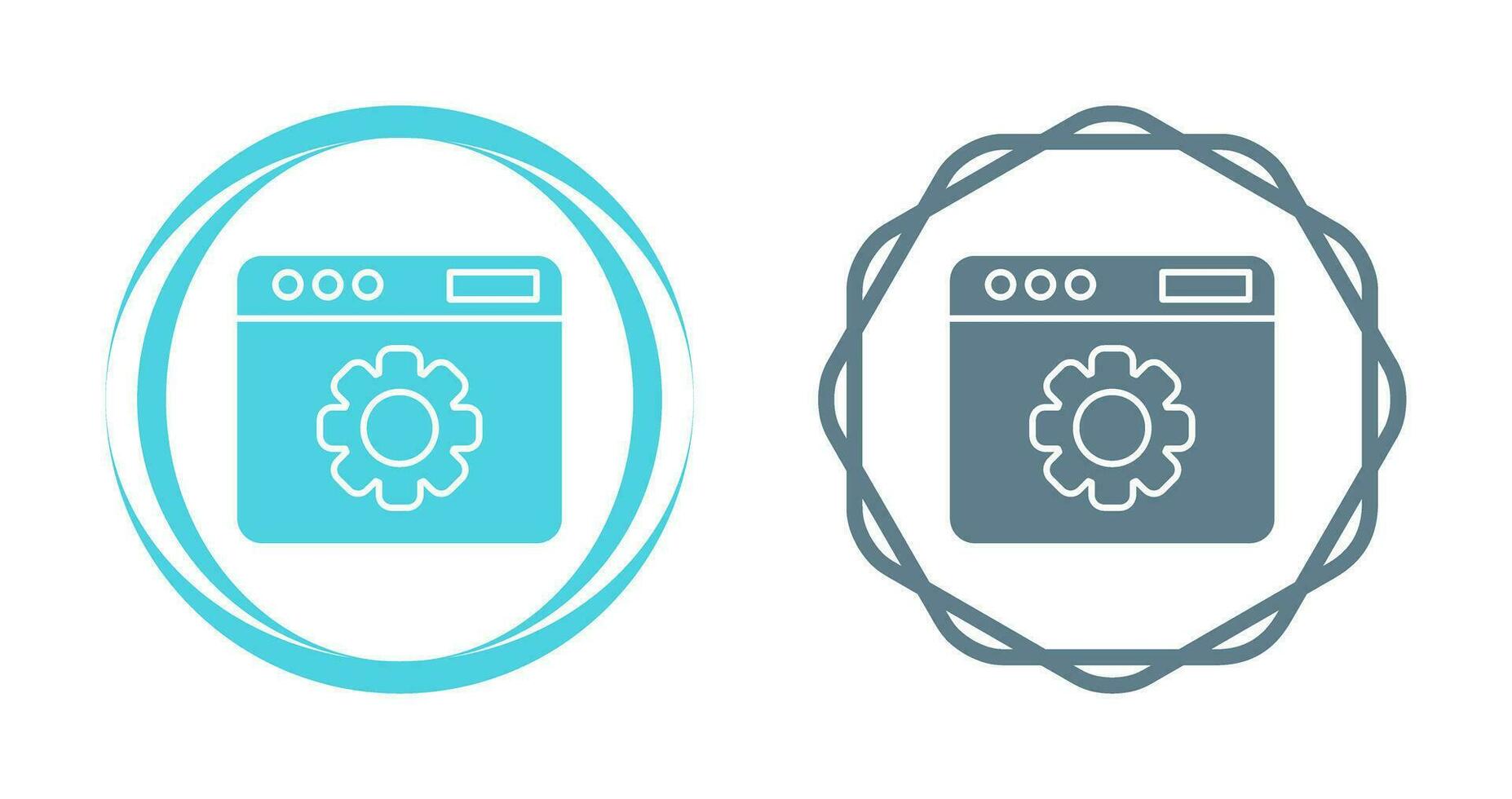 icono de vector de configuración web