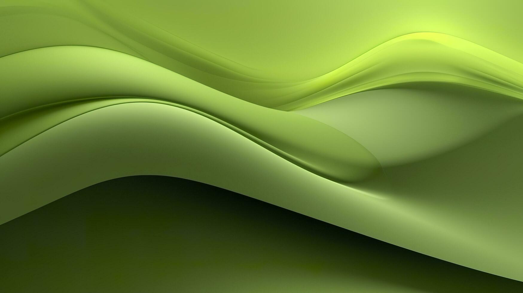 Abstract green environment background, smooth, minimal, AI Generative photo