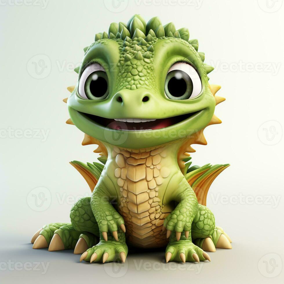 cute tirex dinosaur cartoon photo