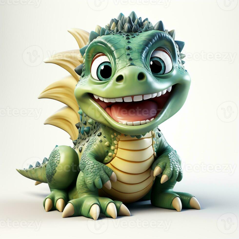 cute tirex dinosaur cartoon photo