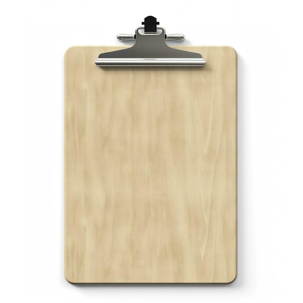 Clipboard is isolated on white background. Generative AI photo