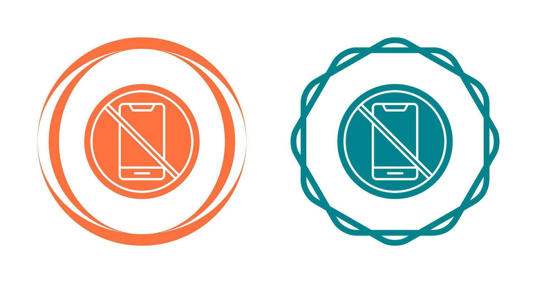 No Cell Phone Vector Icon