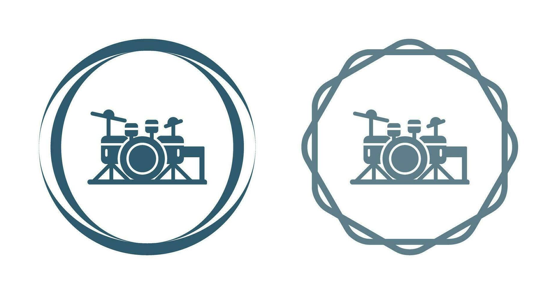 Drum Set Vector Icon