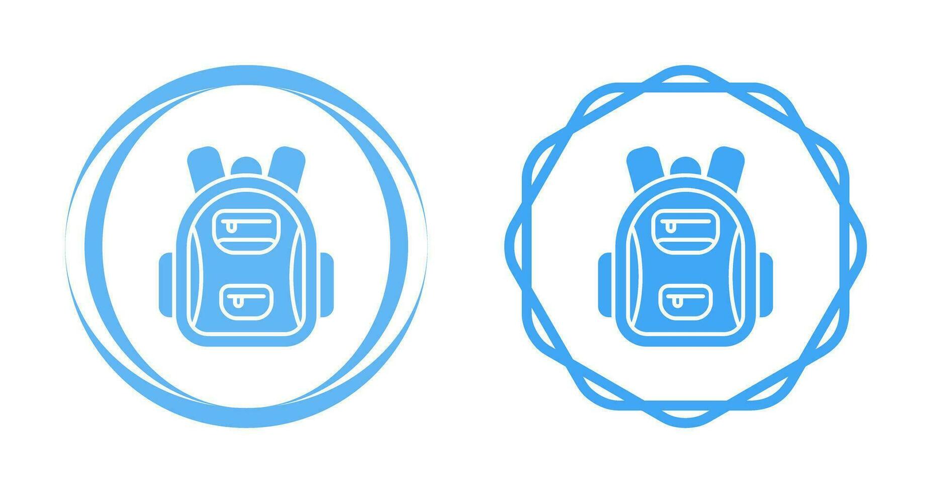 icono de vector de bolsa de escuela