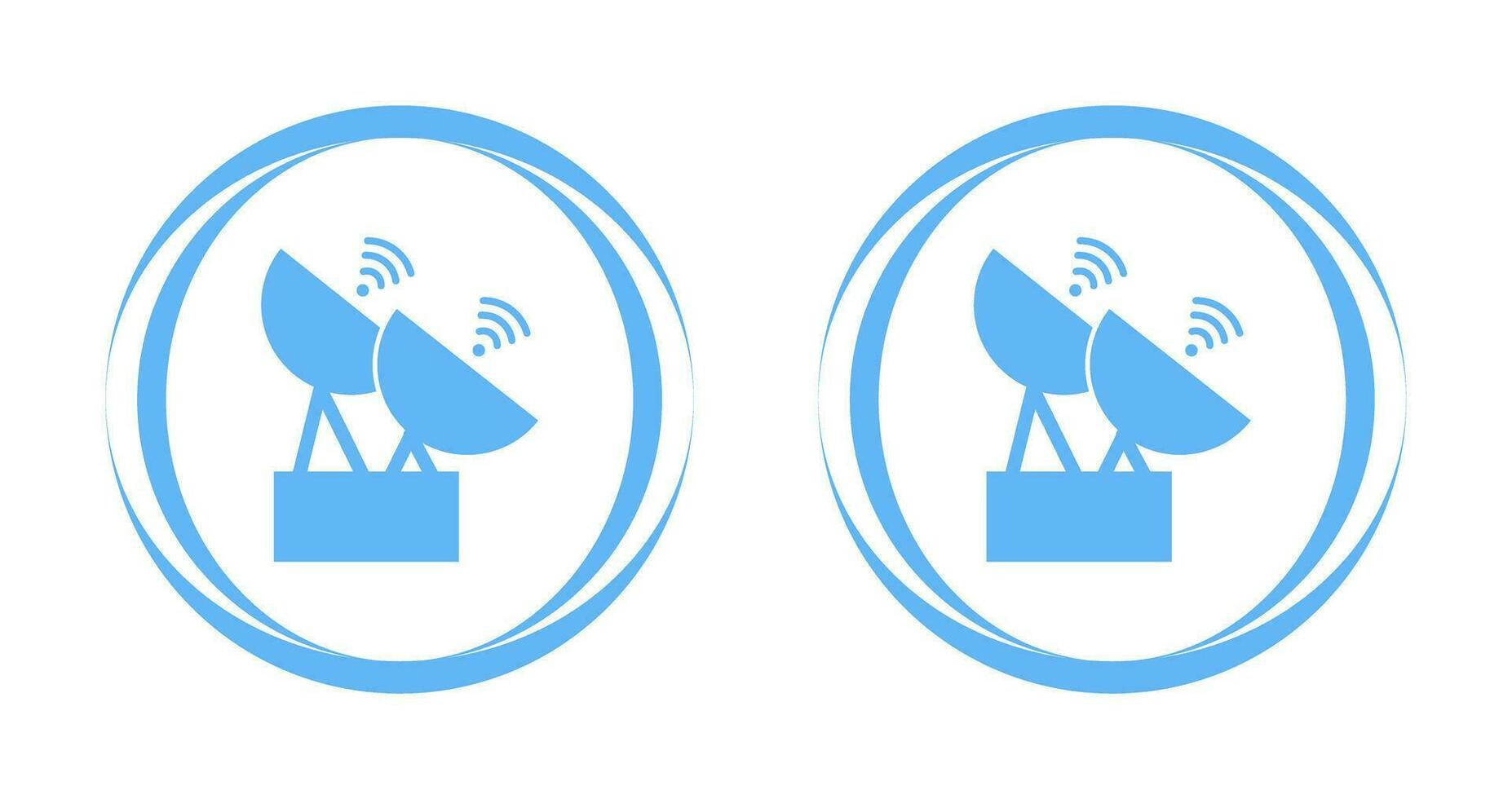 Two Satellites Vector Icon