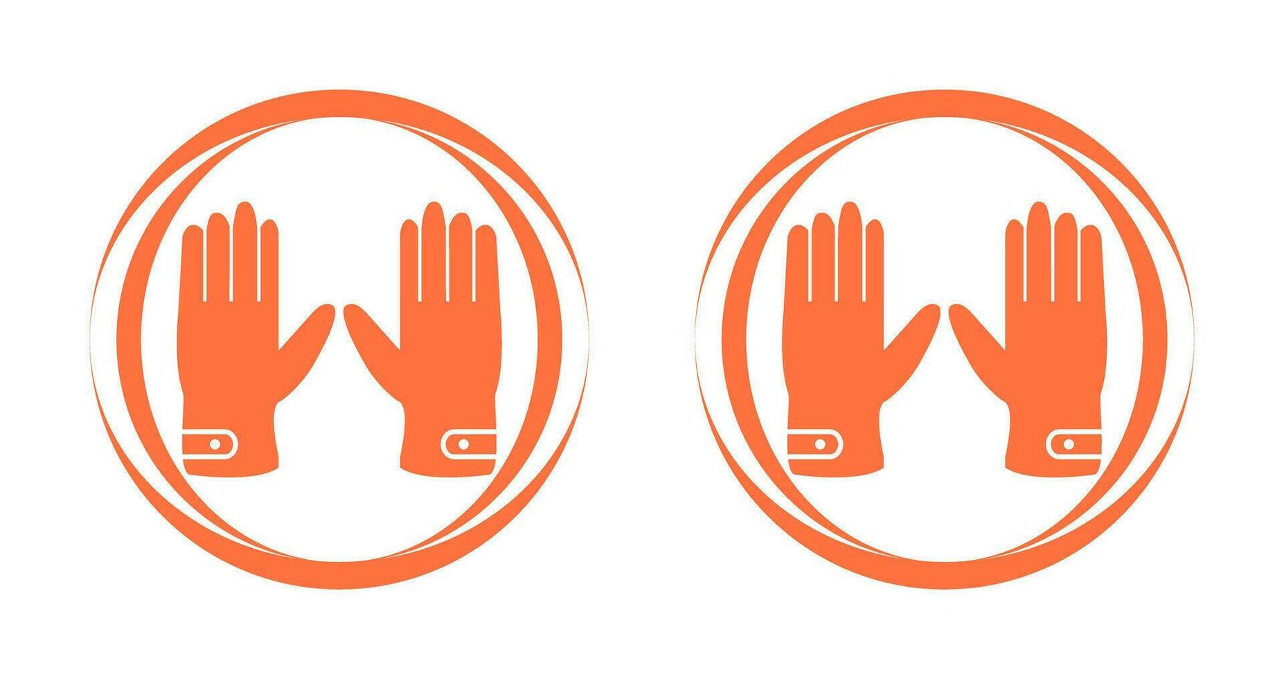 Leather Gloves Vector Icon