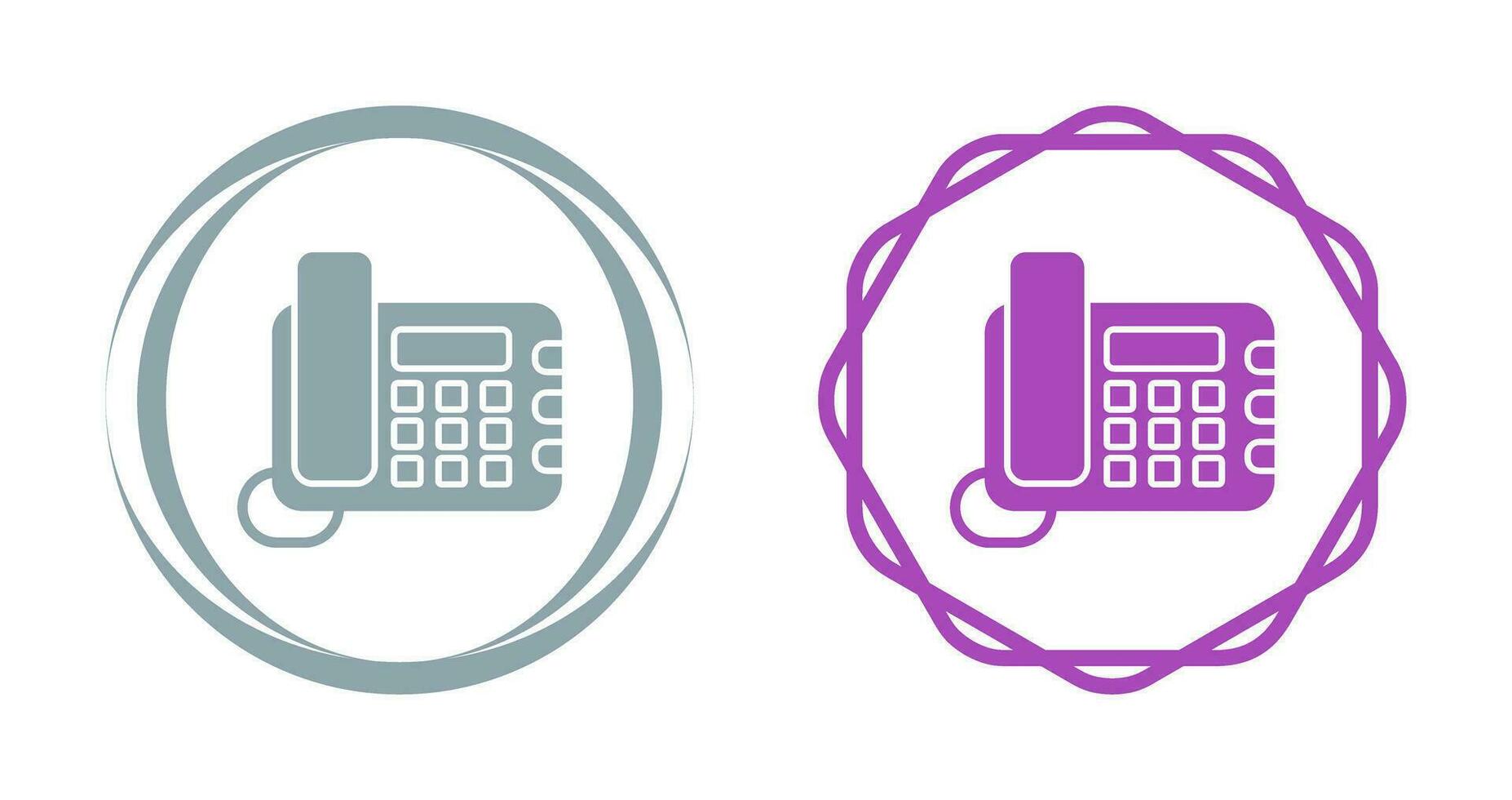 Land Line Phone Vector Icon