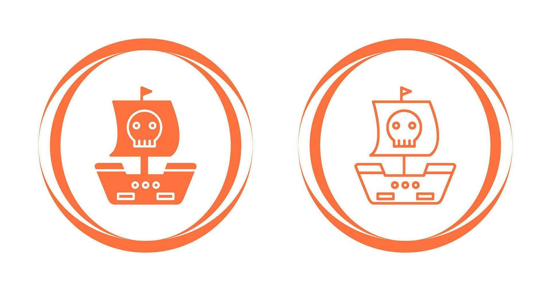 Pirate Ship Vector Icon