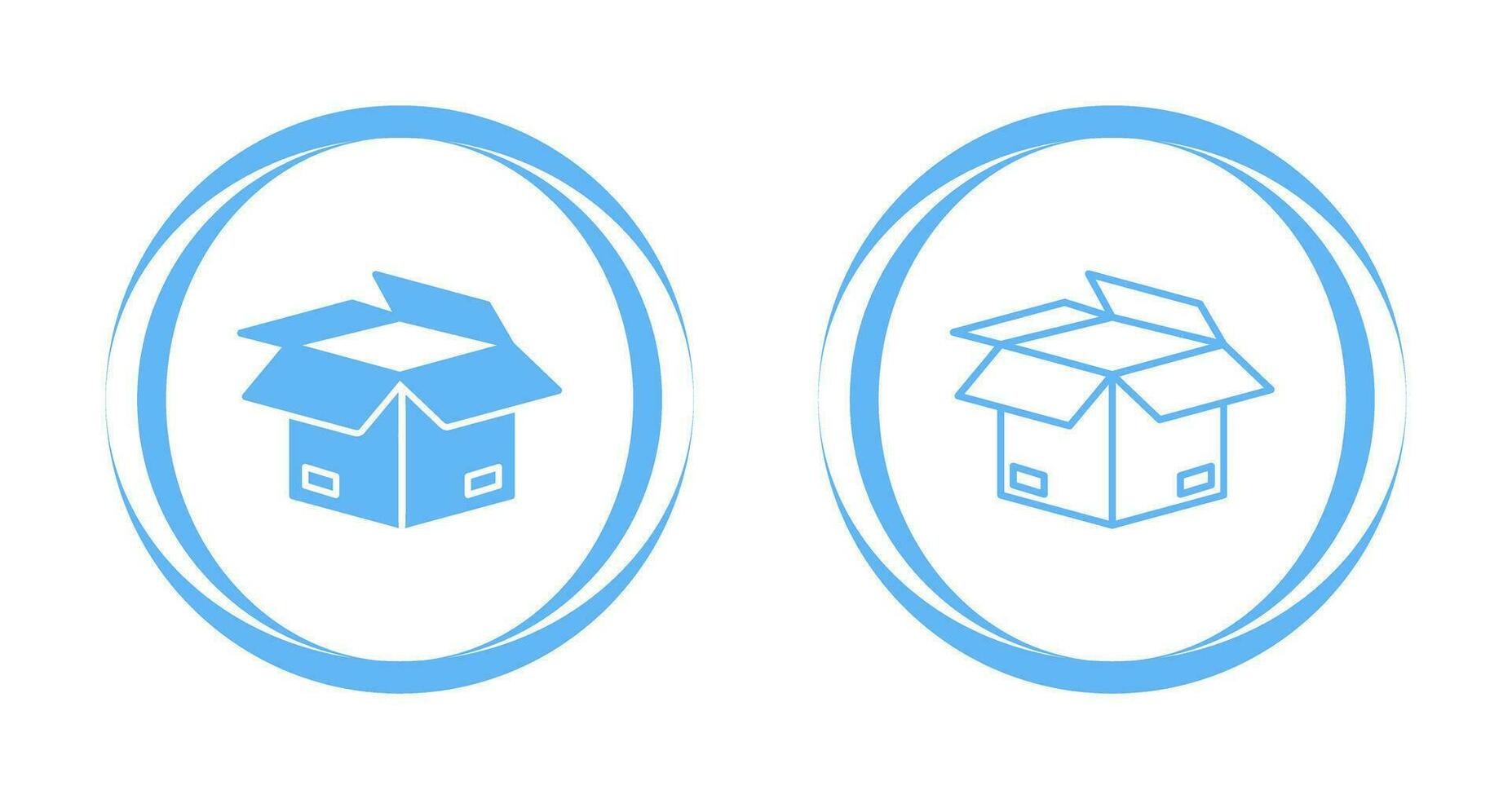 Open Box Vector Icon