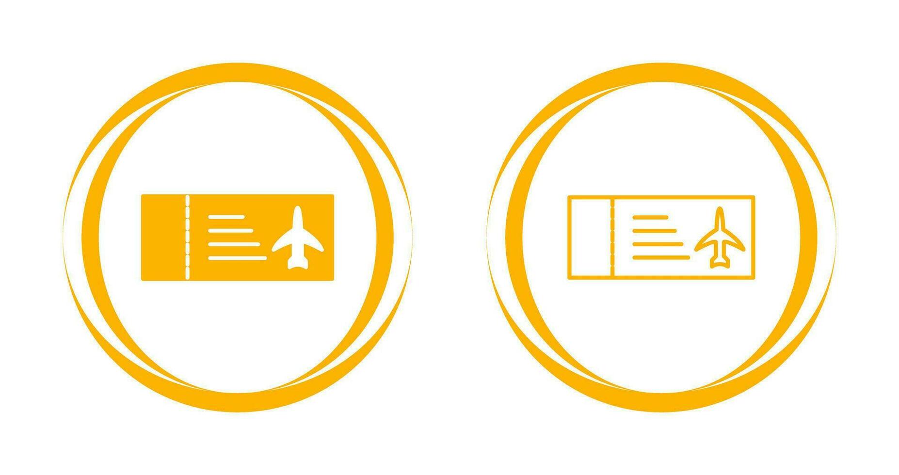 Plane Tickets Vector Icon
