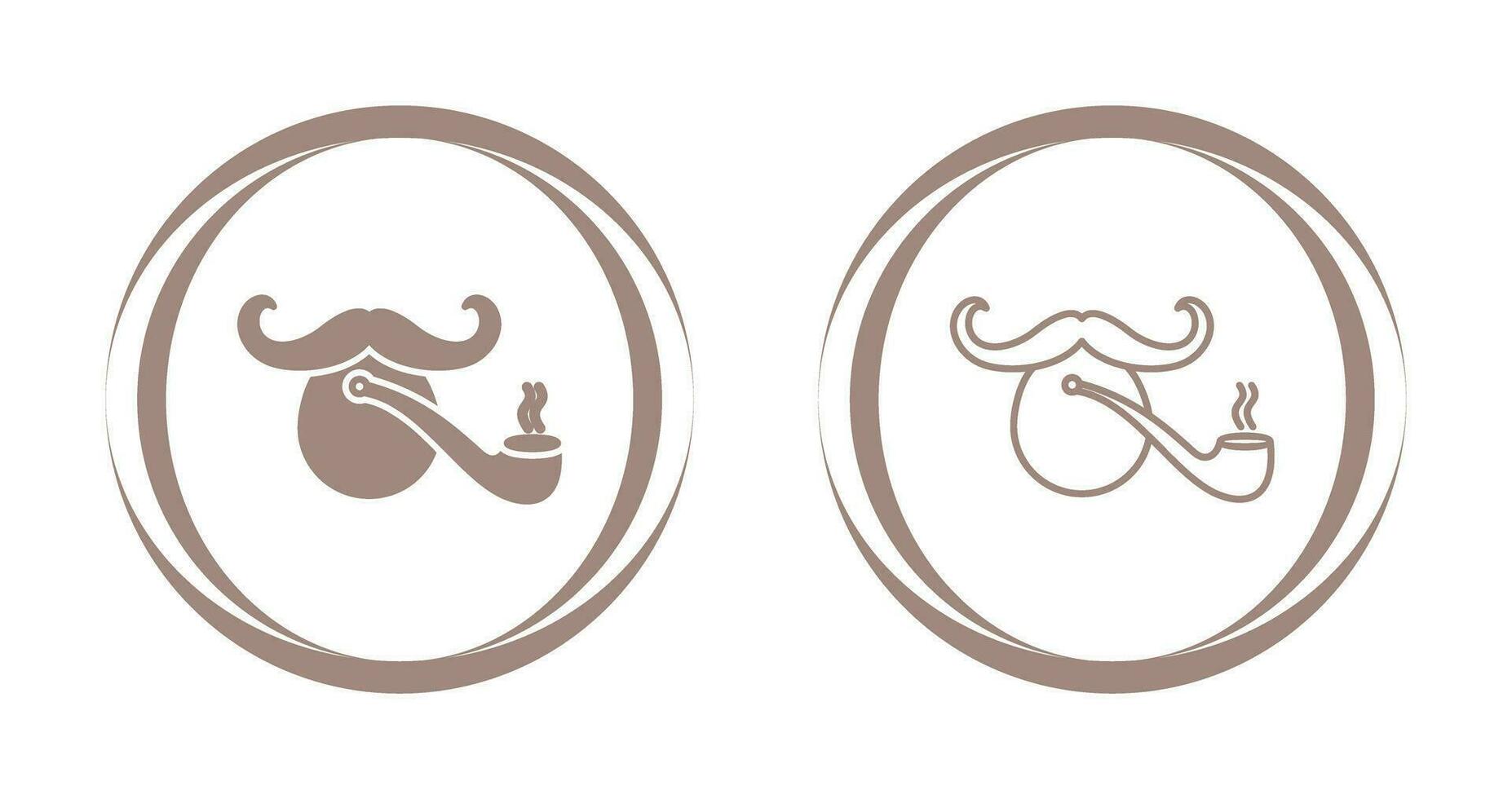 Pirate with Smoking Pipe Vector Icon