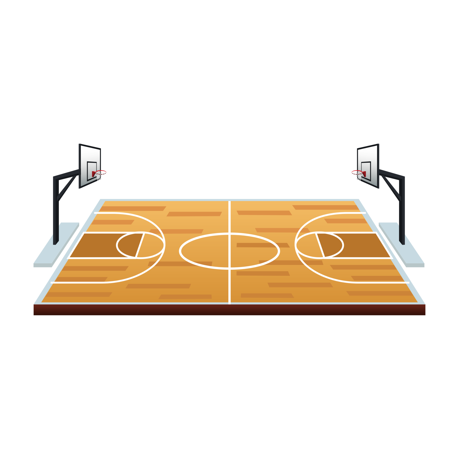 Simple Basketball Court Line Background Generative Ai 28795347 PNG