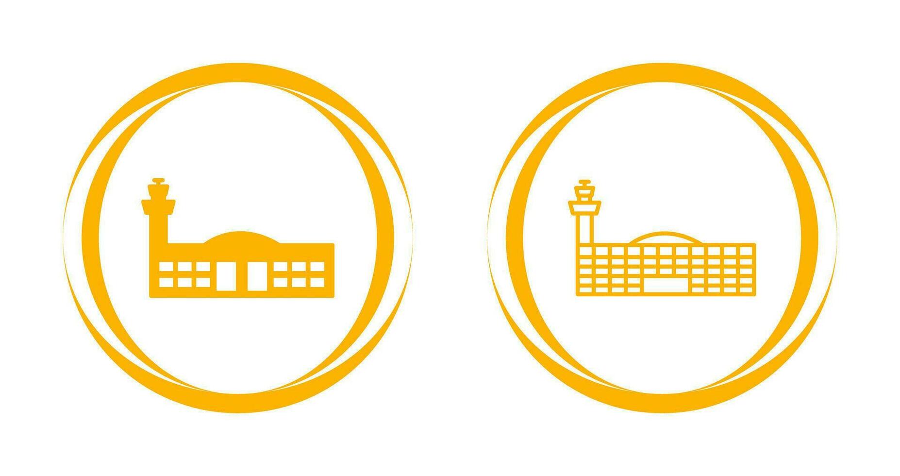 Airport Building Vector Icon