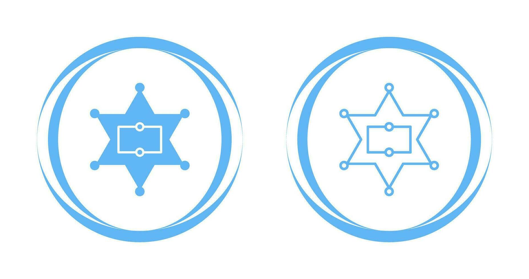Sherrif Badge Vector Icon