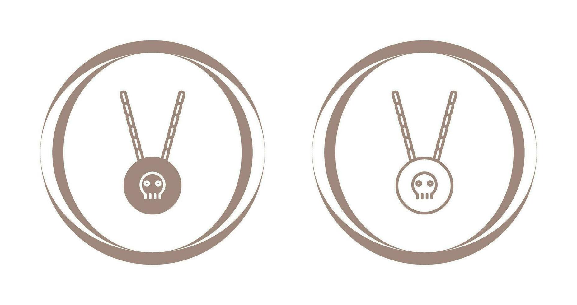 Pirate Necklace Vector Icon