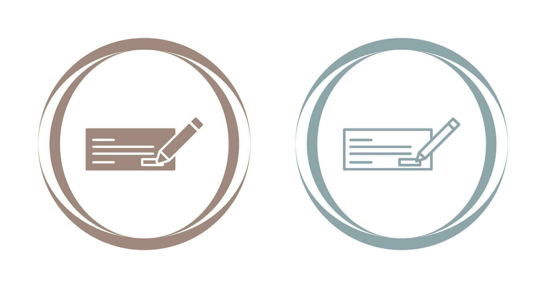 Write Cheque Vector Icon