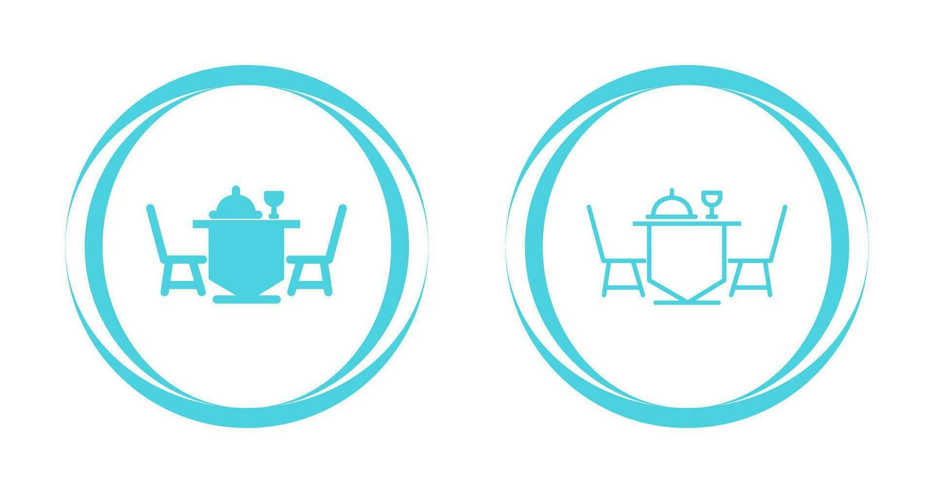 Dinner Table Vector Icon