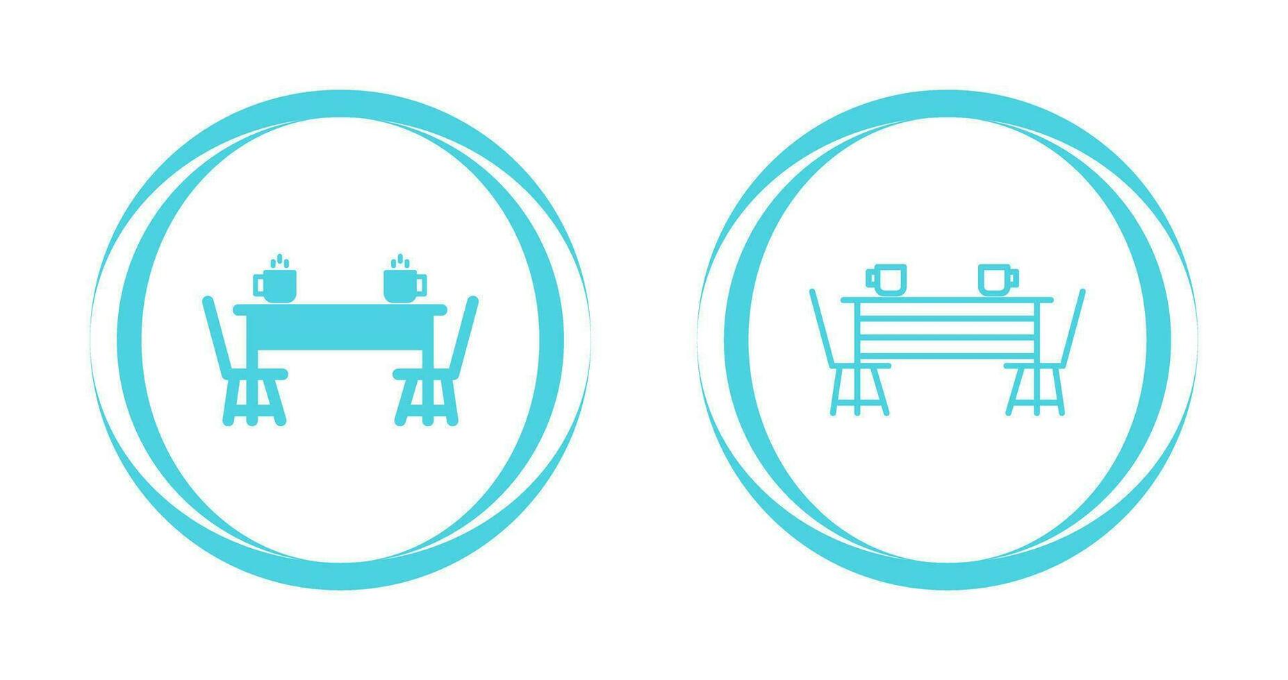 Dining Table Vector Icon