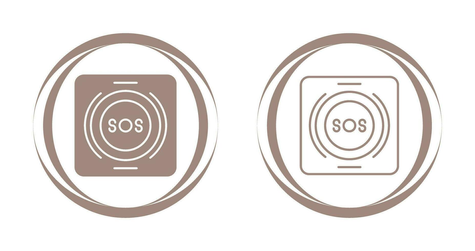Emergency Button Vector Icon