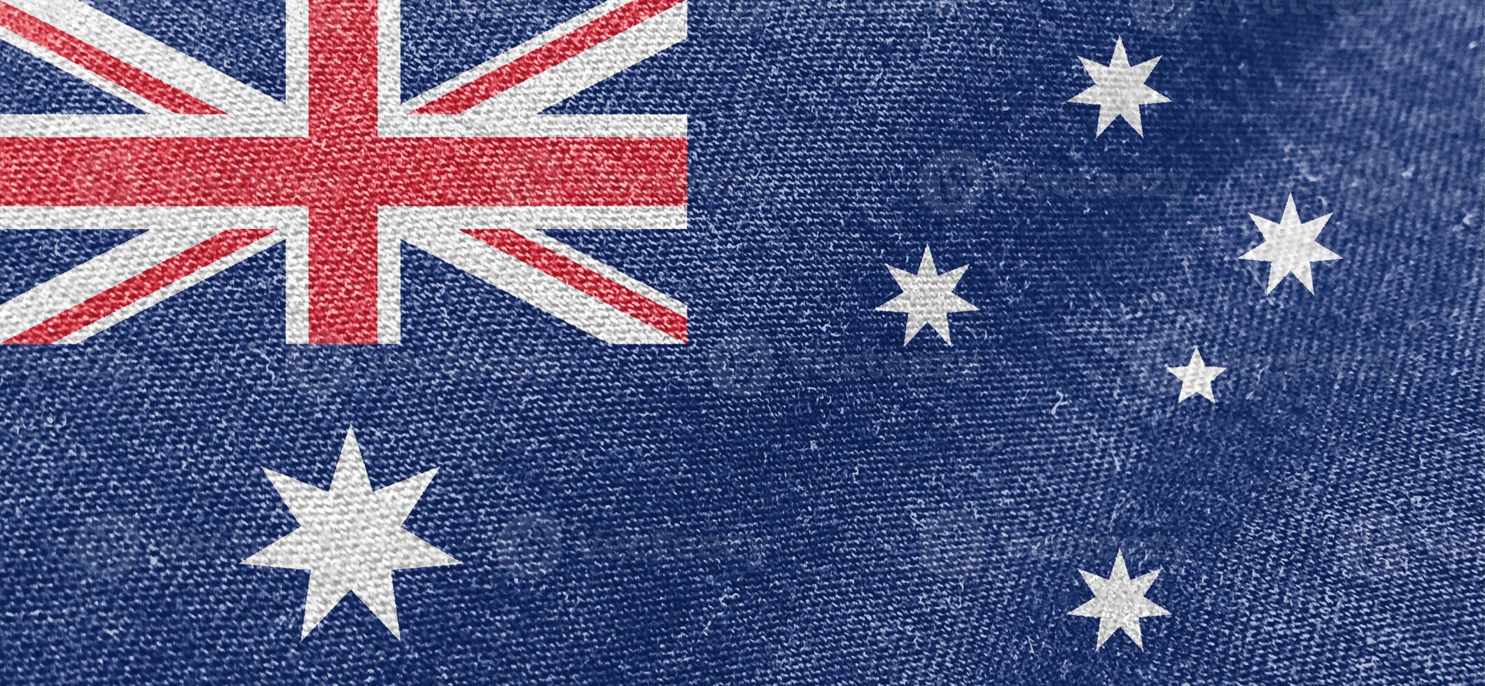 Australia flag fabric cotton material wide flag wallpaper photo