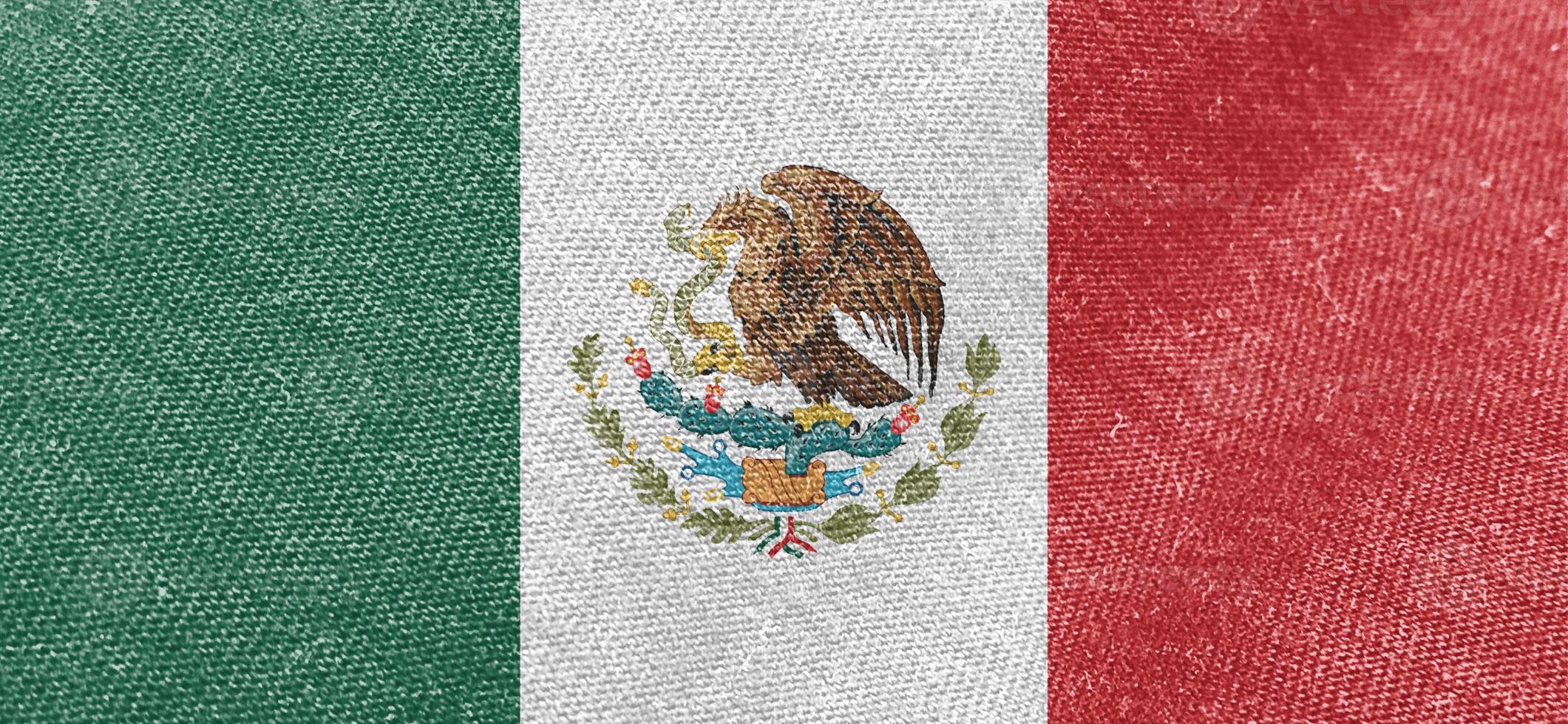 Mexico flag fabric cotton material wide flag wallpaper photo