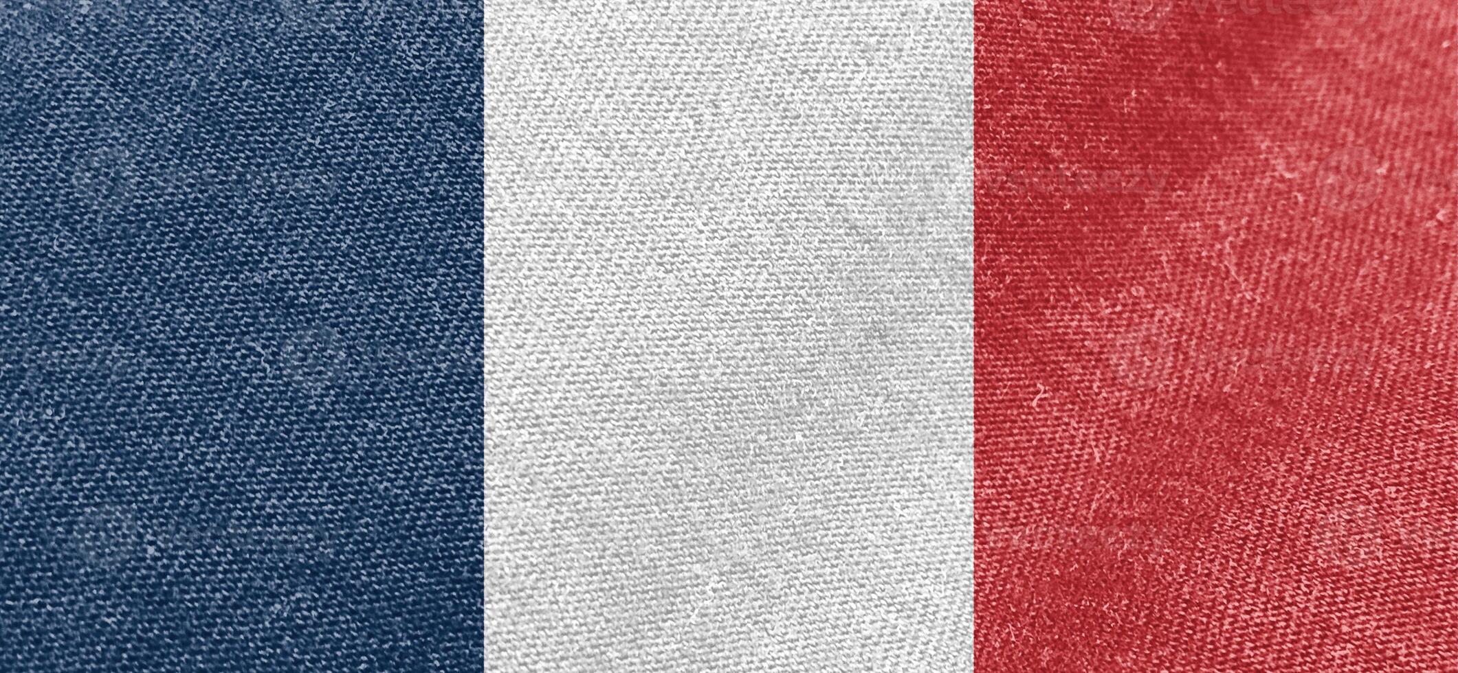 Francia bandera tela algodón material amplio bandera fondo de pantalla foto