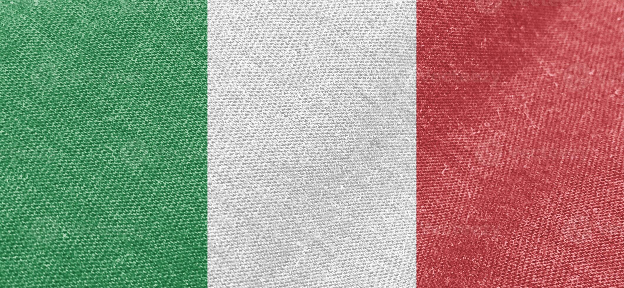 Italia bandera tela algodón material amplio bandera fondo de pantalla foto