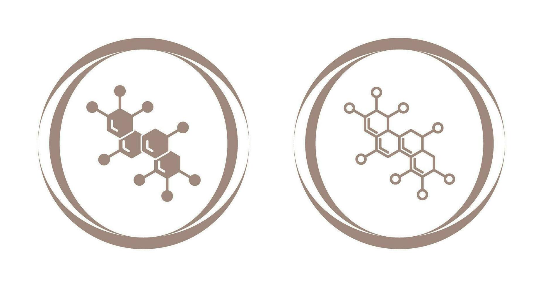 icono de vector de molécula