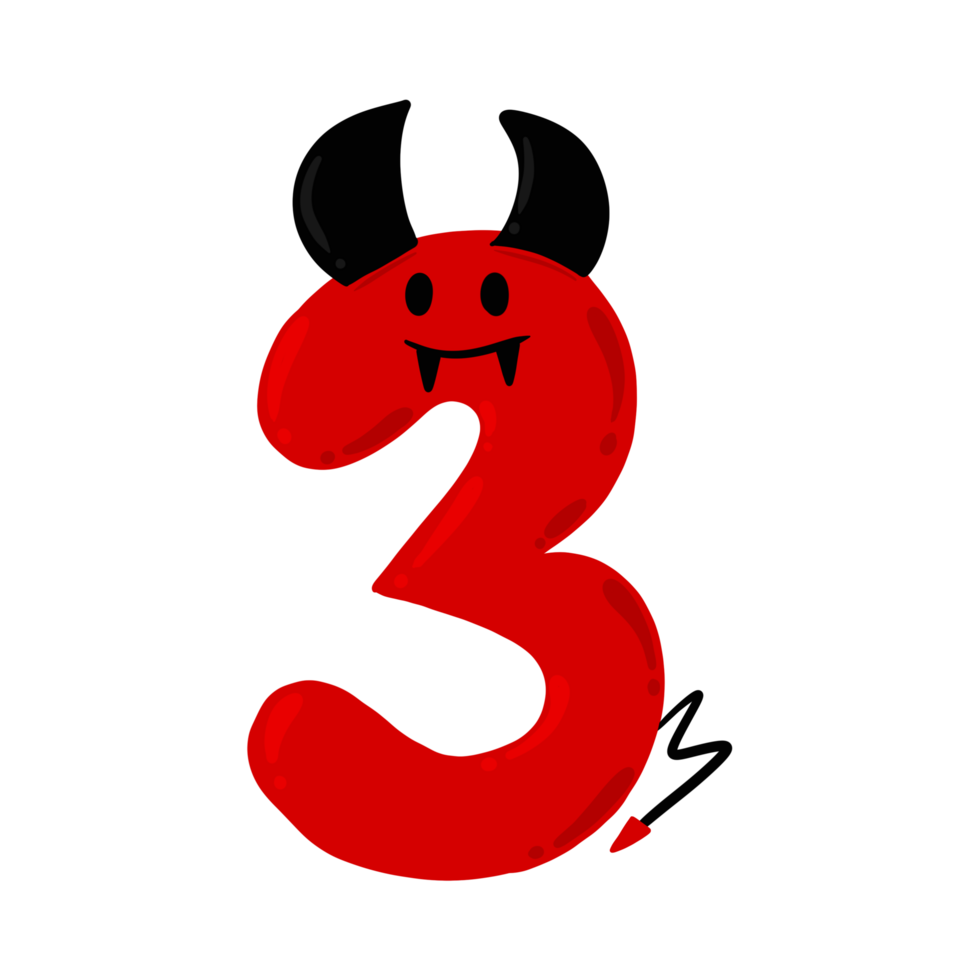 Love Devil Number Set png