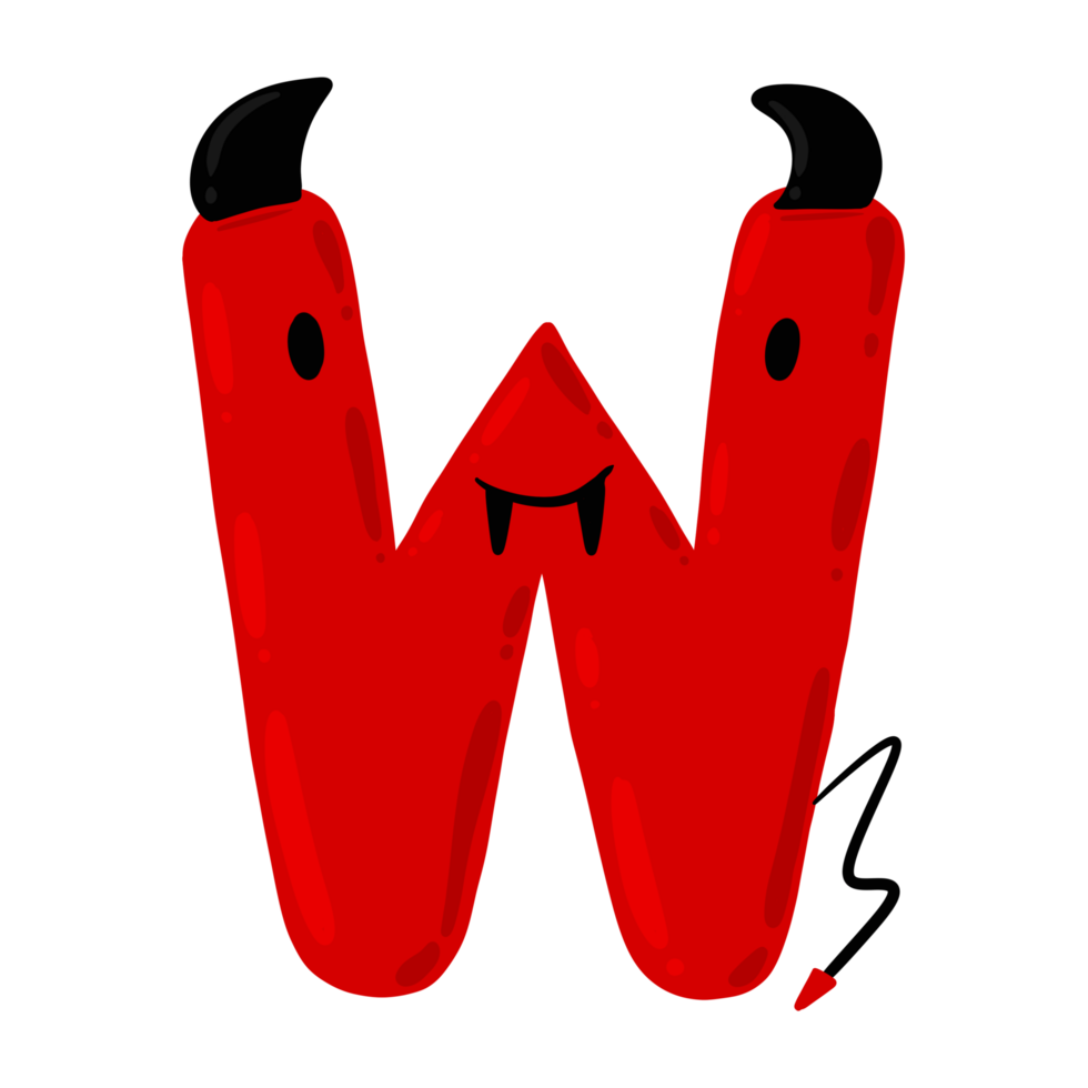 Love Devil Alphabet Set png