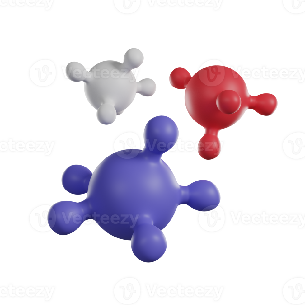 bakteriell und Mikroben Infektion 3d machen Symbol png