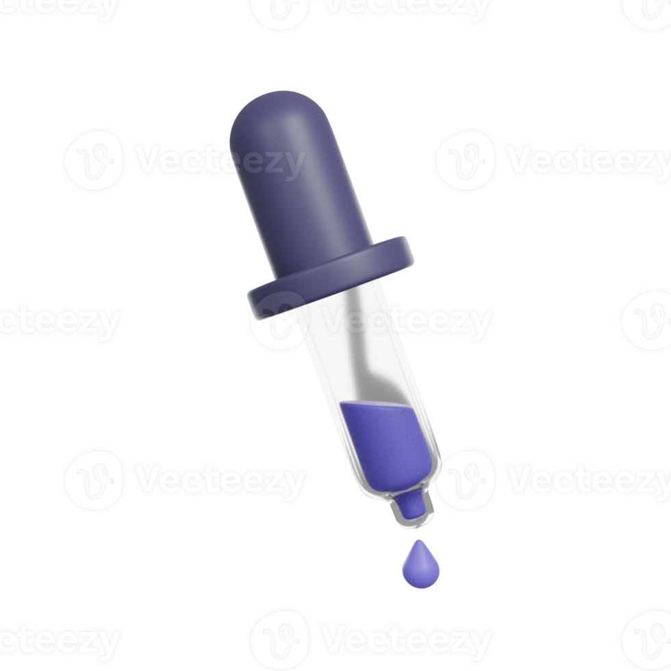 Pipette 3D render icon png