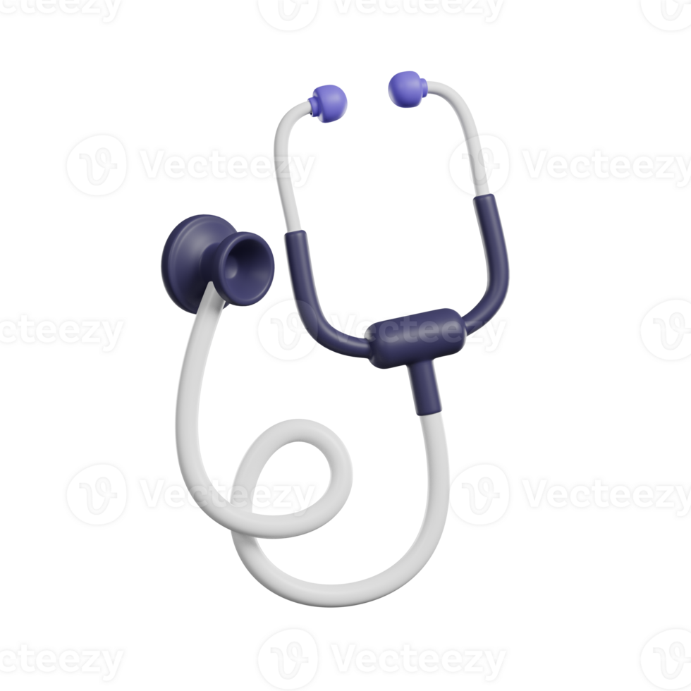 3d model medical stethoscope icon png