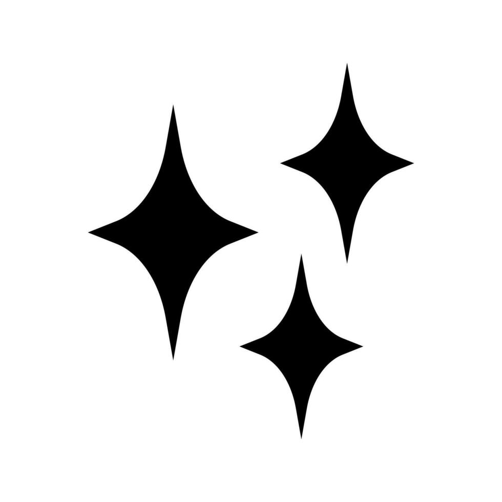 Shine icon, Clean star icon. vector