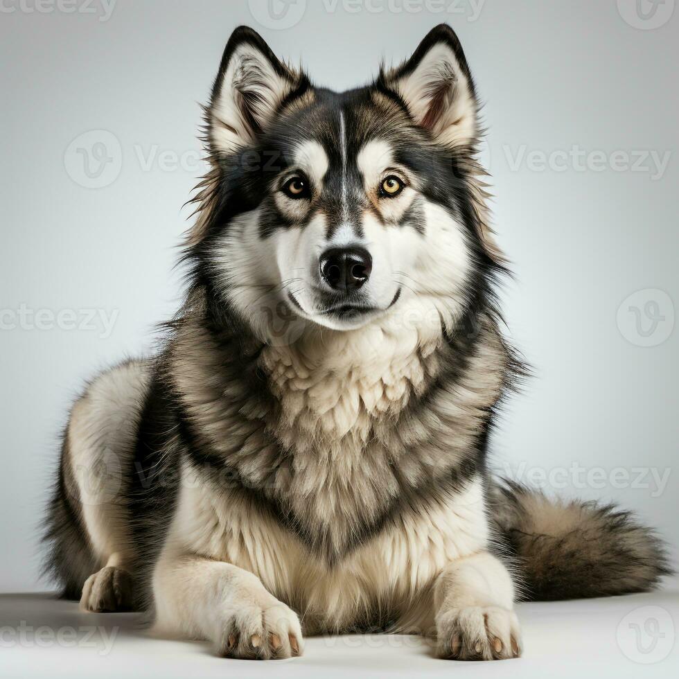 Cute Siberian Husky Dog ai photo