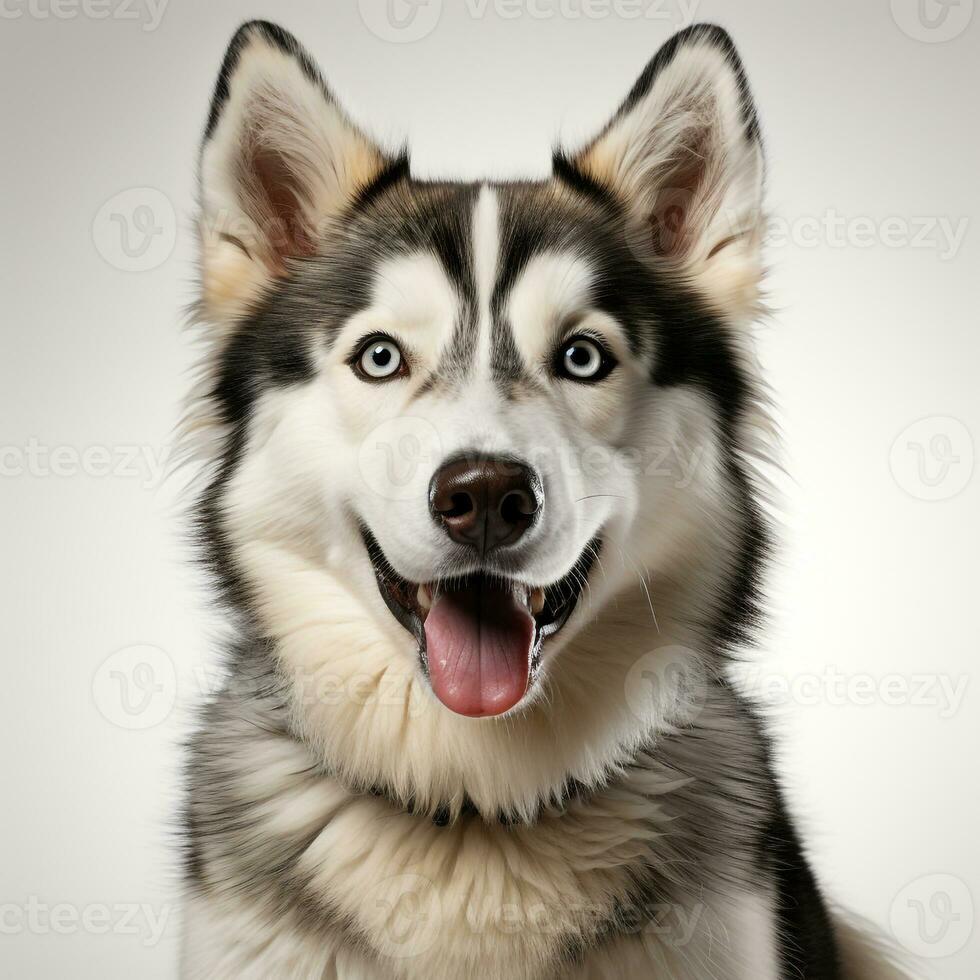 Cute Siberian Husky Dog ai photo