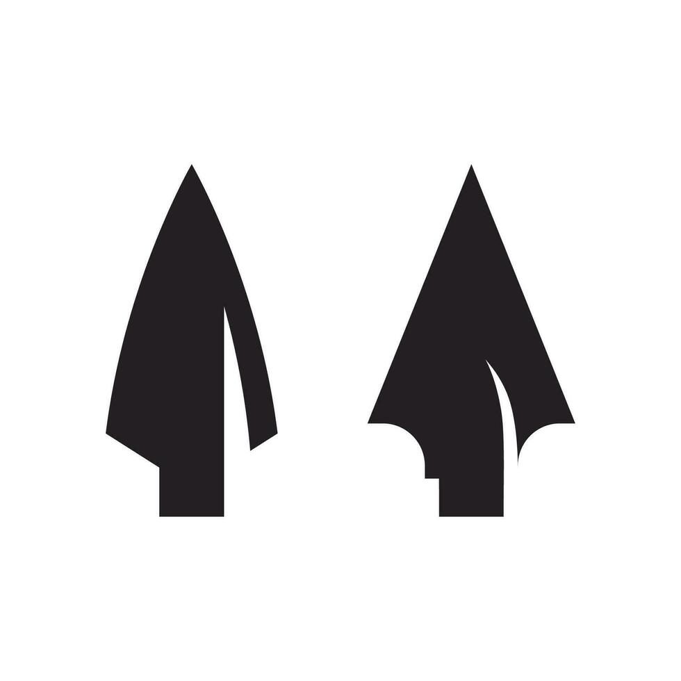 Spear logo vector icon template design