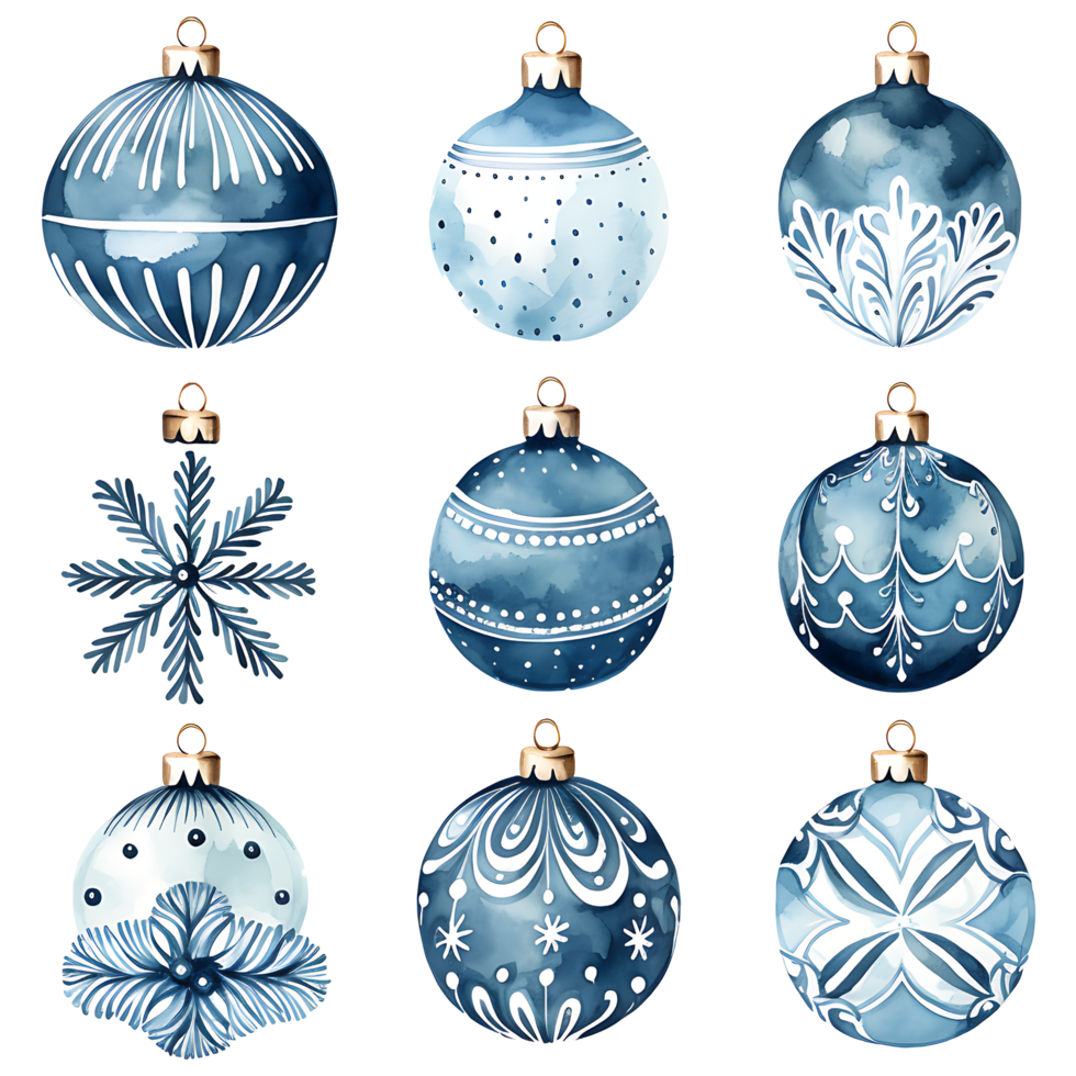 Kerstmis bal, Kerstmis boom ornament transparant achtergrond ai generatief png