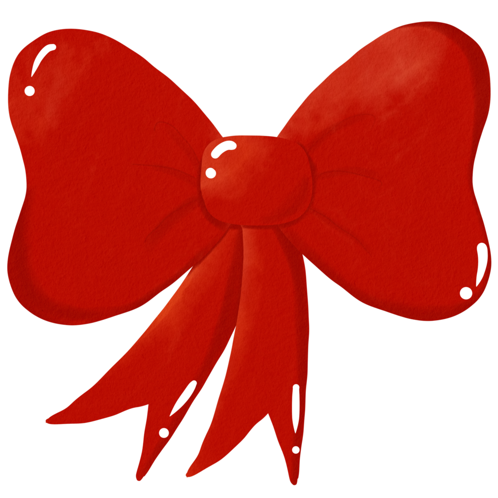 a red bow with a large bow on it png