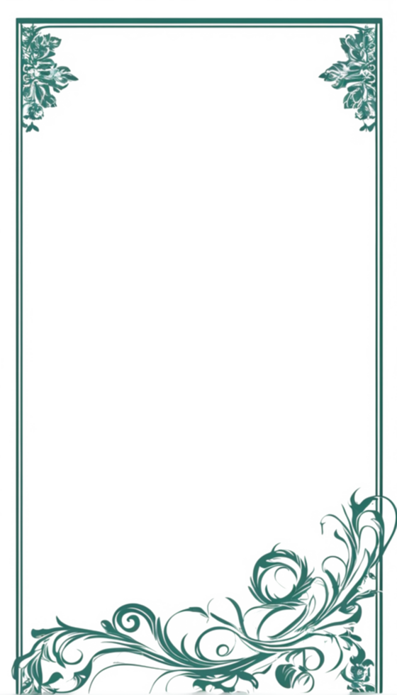 Floral Frame Border PNG Images Transparent Background