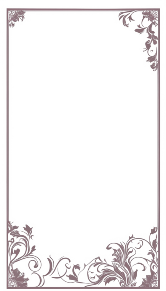 Floral Frame Border PNG Images Transparent Background