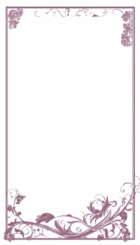 Floral Frame Border PNG Images Transparent Background