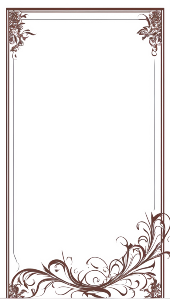 Floral Frame Border PNG Images Transparent Background