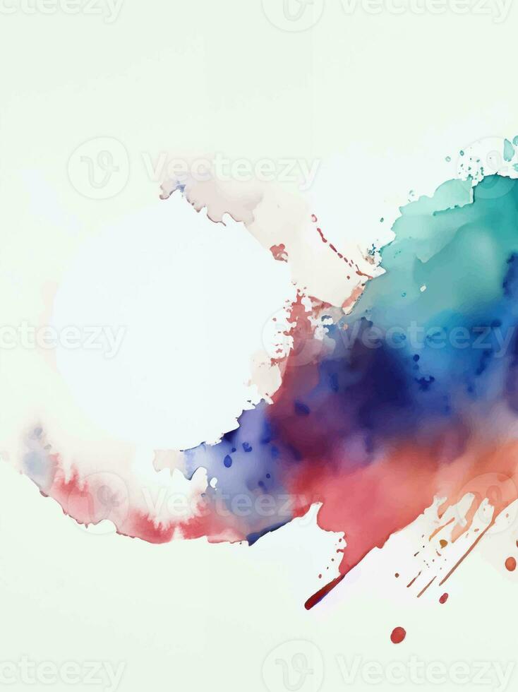 Soft watercolor splash stain background photo