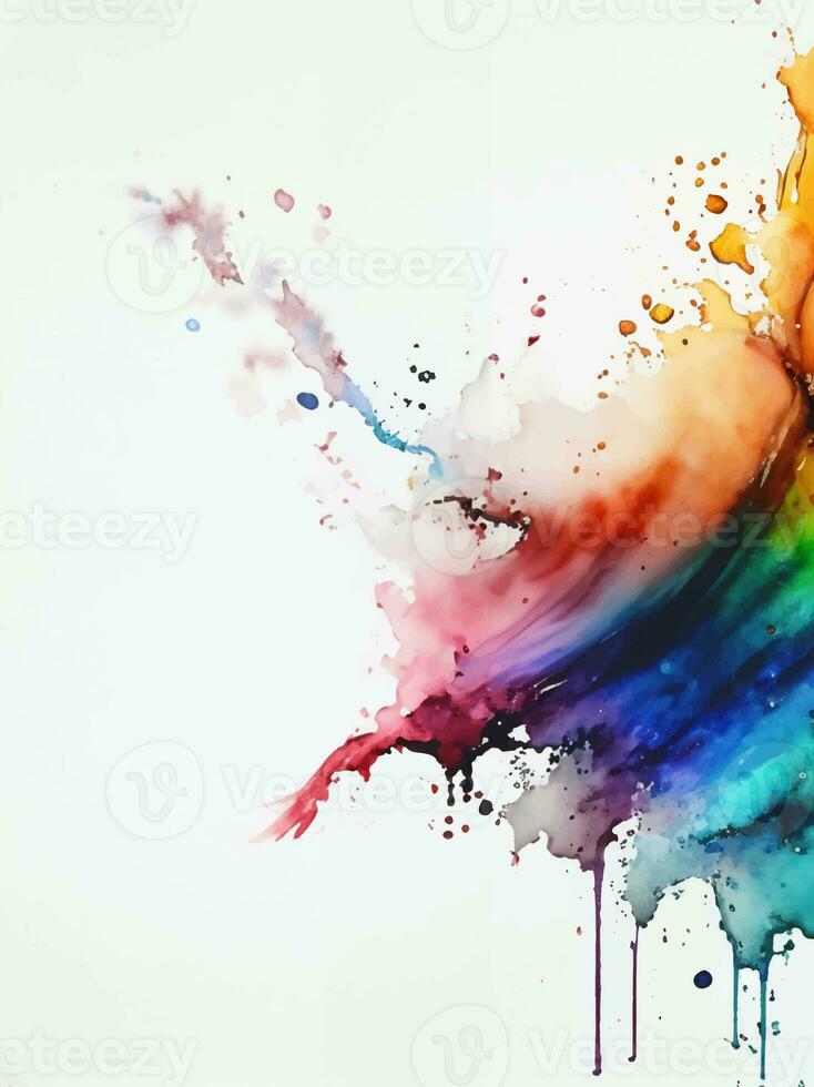 Soft watercolor splash stain background photo