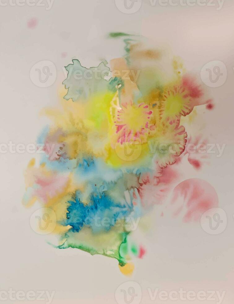 Soft watercolor splash stain background photo