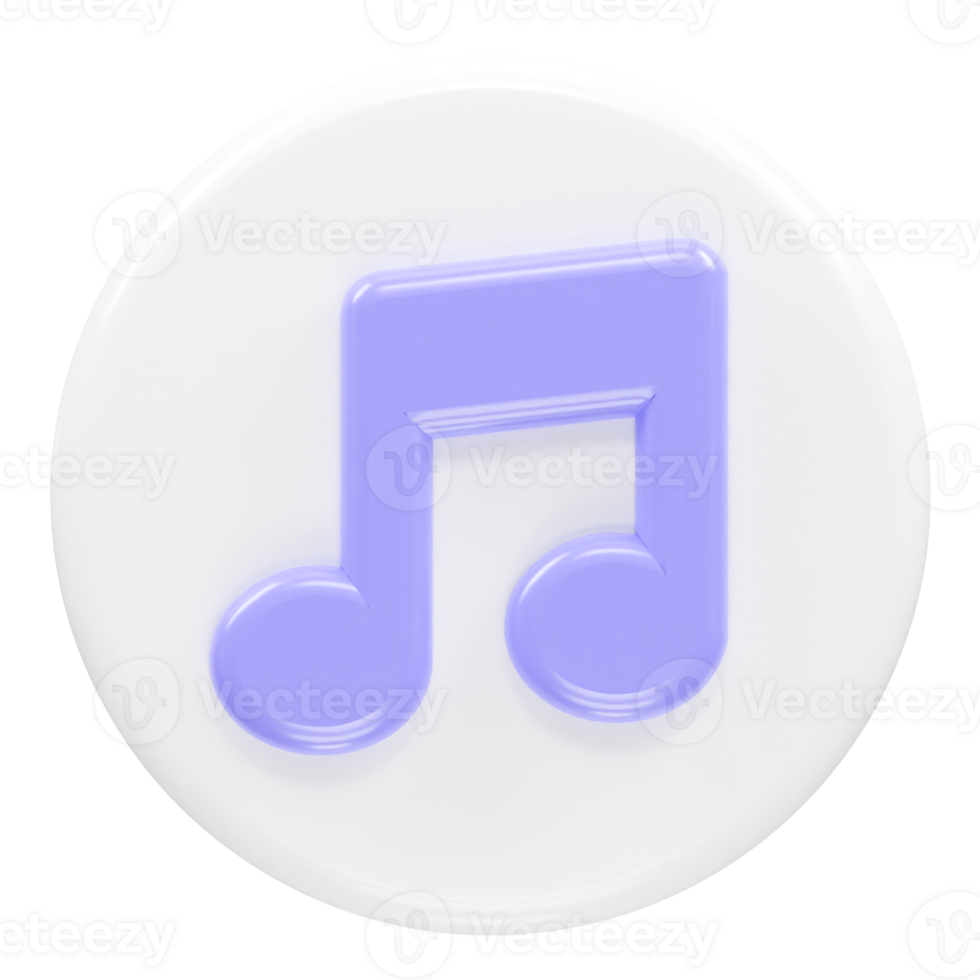 Music icon rendering transparent element png