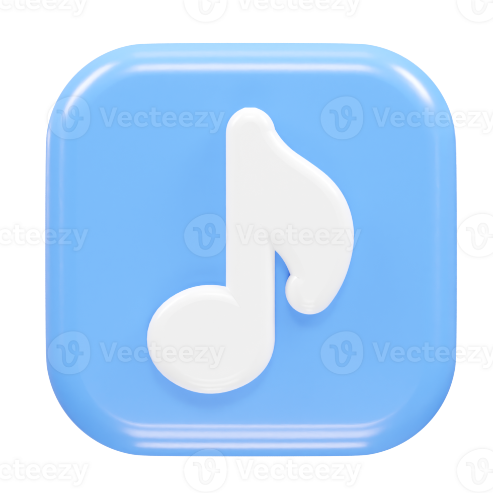 Music icon rendering transparent element png