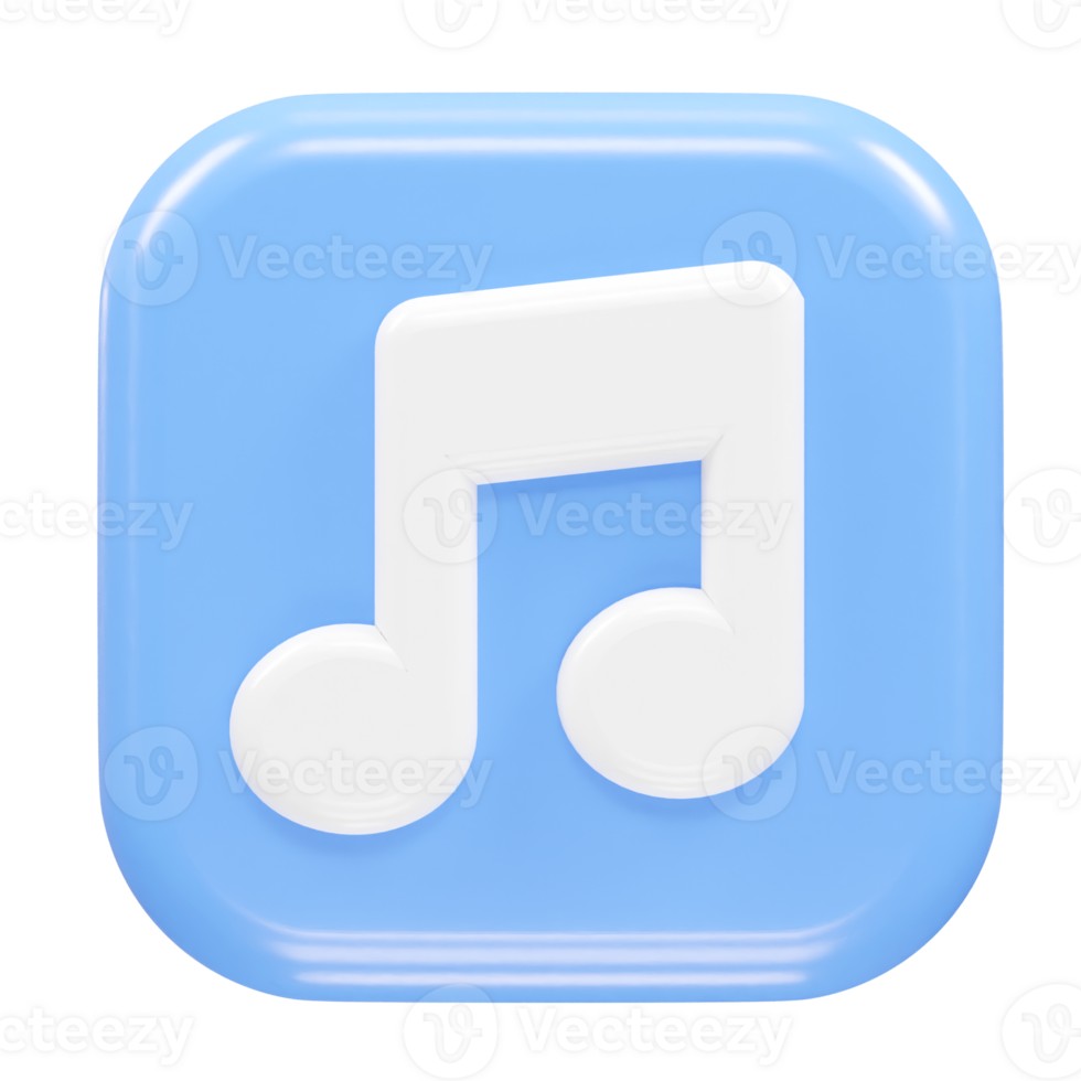 Music icon rendering transparent element png