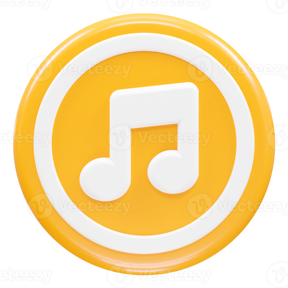 Music icon rendering transparent element png